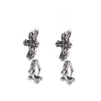 Gothic Cross stainless steel Ear Stud