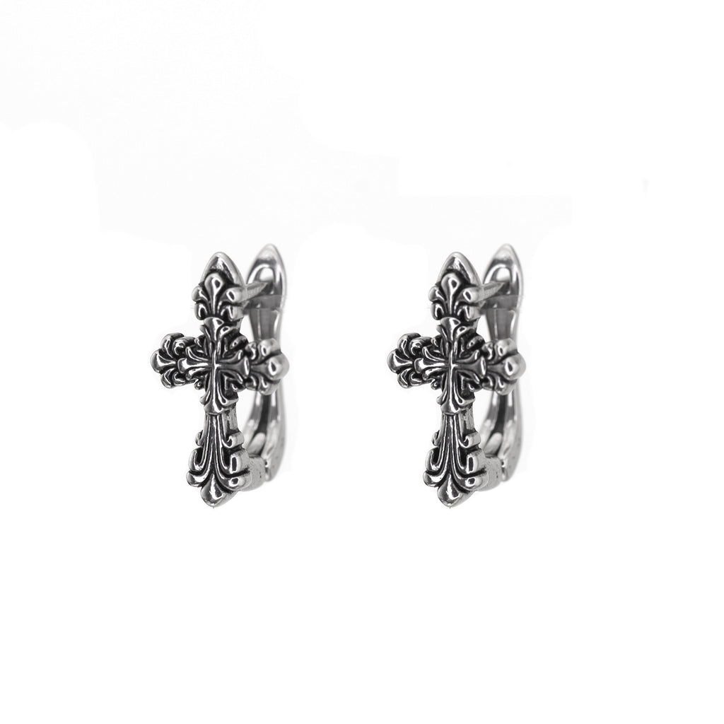 Gothic Cross stainless steel Ear Stud