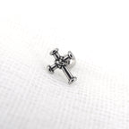 Bondage Cross Stainless Steel Ear Stud