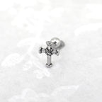 Bondage Cross Stainless Steel Ear Stud