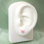 Colorful Resin Butterfly Internally Threaded Stud