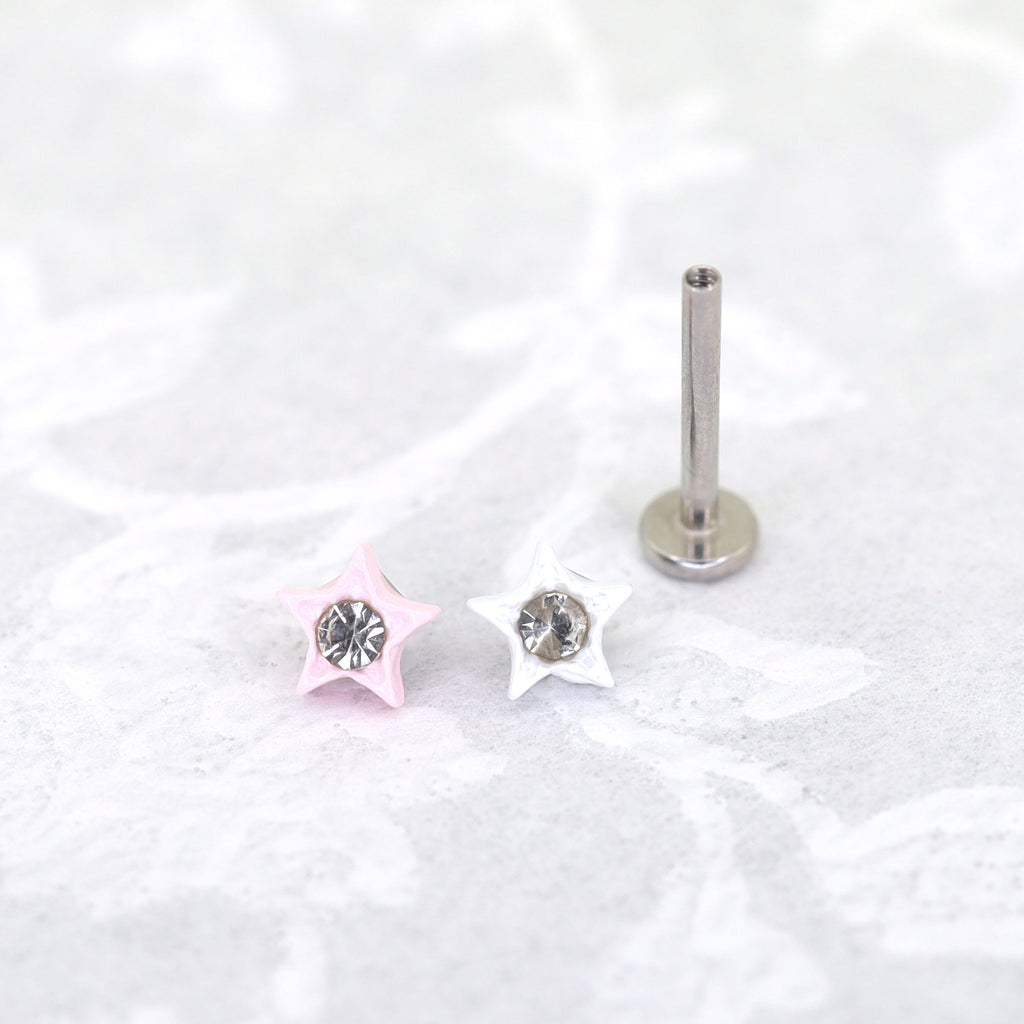 CZ & Resin Star Internally Threaded Stud