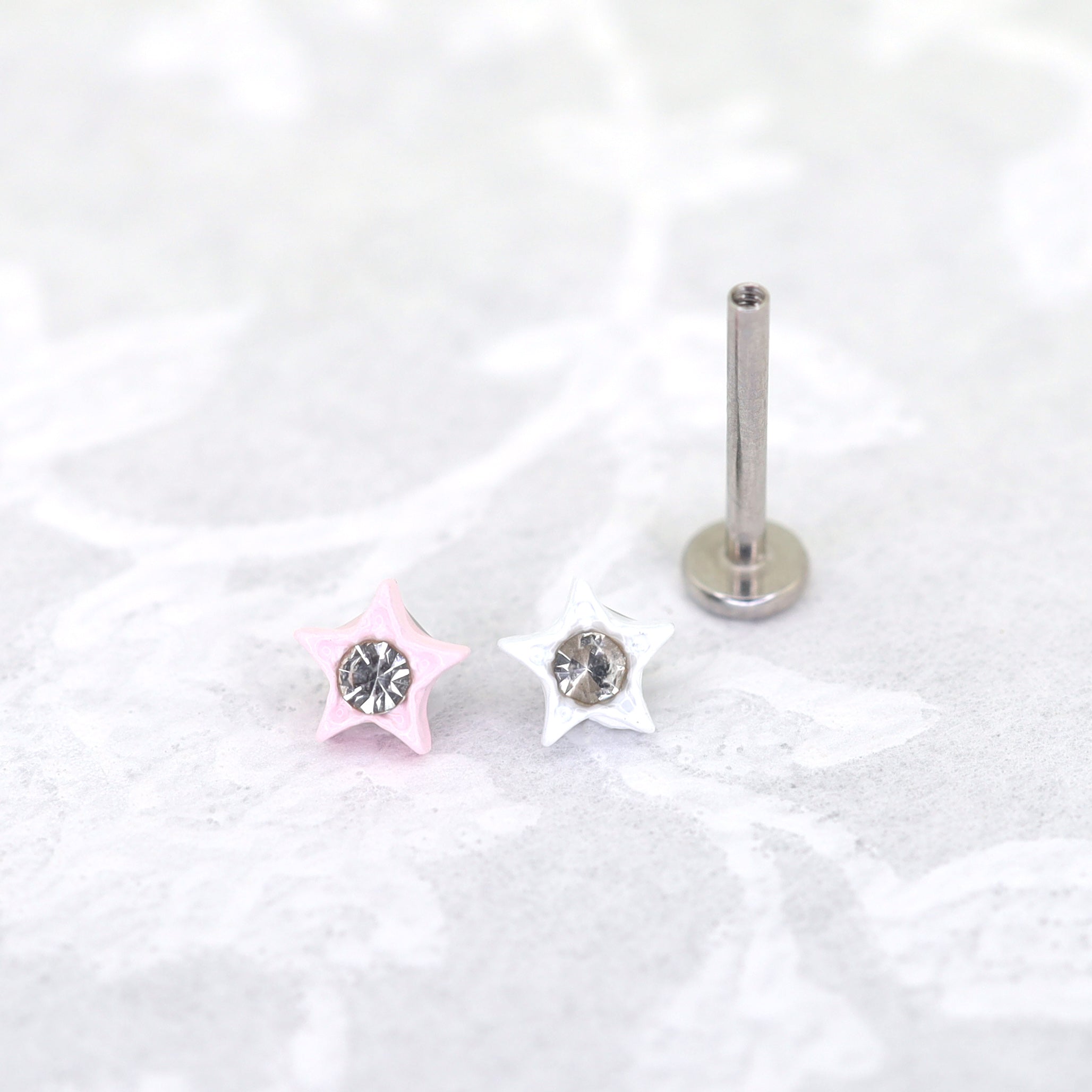 CZ & Resin Star Internally Threaded Stud