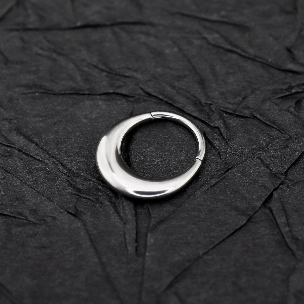 Simple Moon Titanium Segment Hoop
