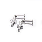 Cross Titanium Pendant Stud