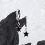 Oil Slick Star stainless steel Pendant Ear Ring