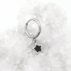 Oil Slick Star stainless steel Pendant Ear Ring