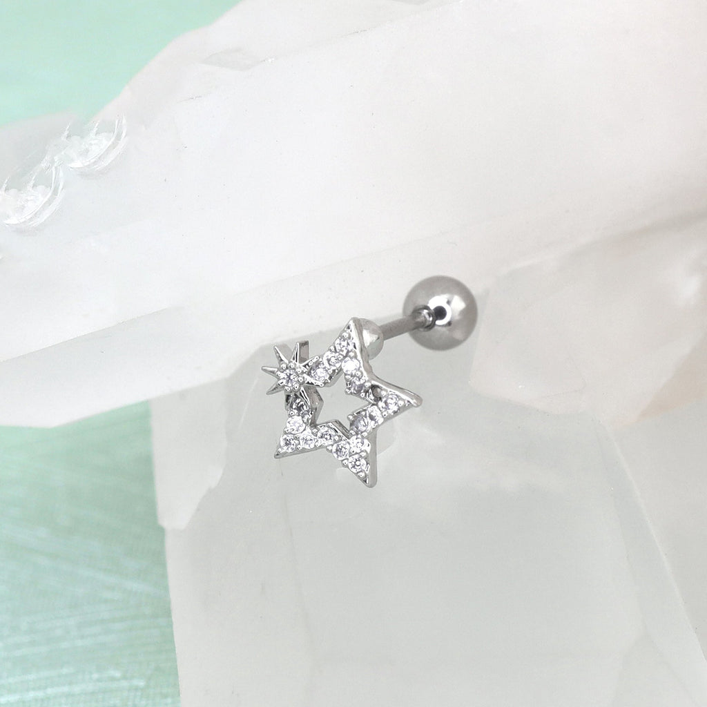 20G Thin Gauge Mini CZSta Earring Stud