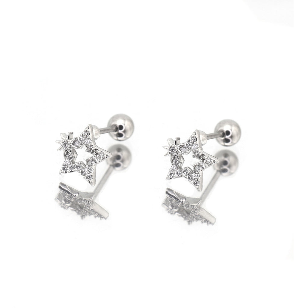 20G Thin Gauge Mini CZSta Earring Stud