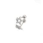 20G Thin Gauge Mini CZSta Earring Stud