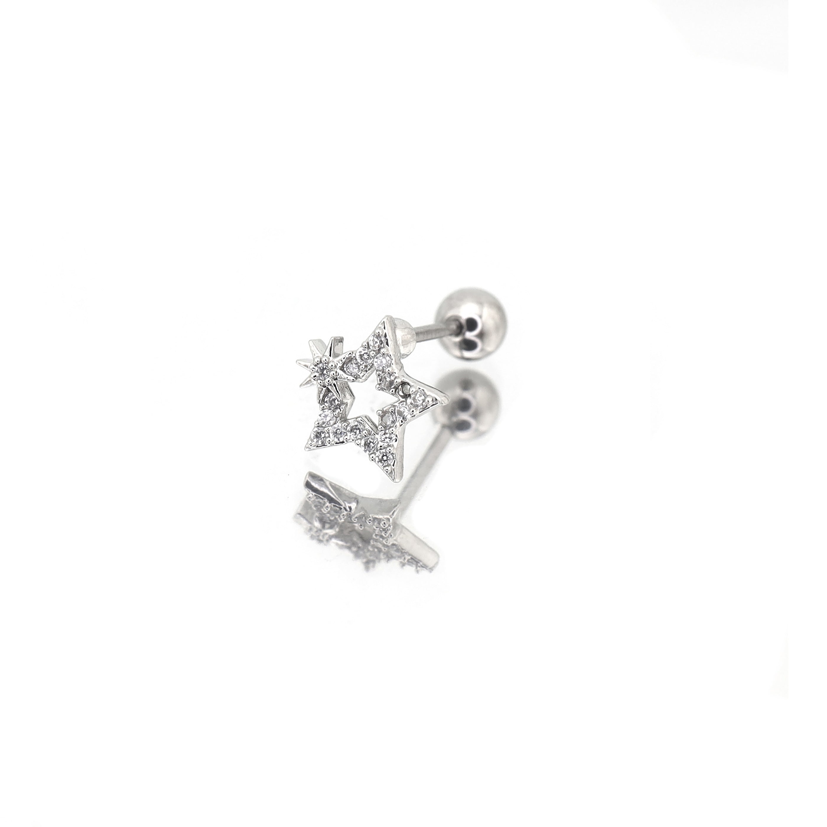 20G Thin Gauge Mini CZSta Earring Stud