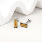 Spell Charm Externally Threaded stainless steel Tongue Ring