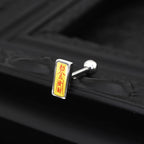 Spell Charm Externally Threaded stainless steel Tongue Ring