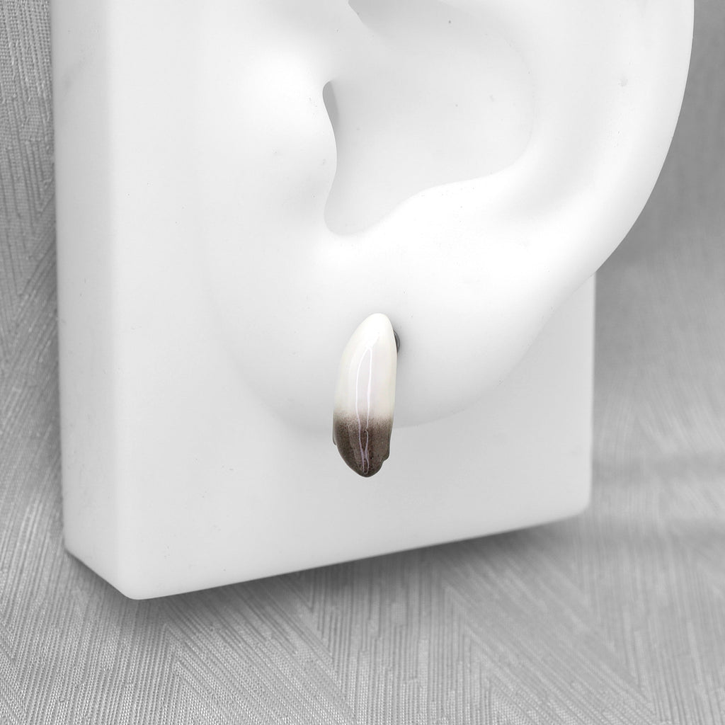 Wolf & Fox Tail Flat Back Titanium Stud