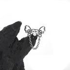 Heart CZ Bow Internally Threaded stainless steel Stud