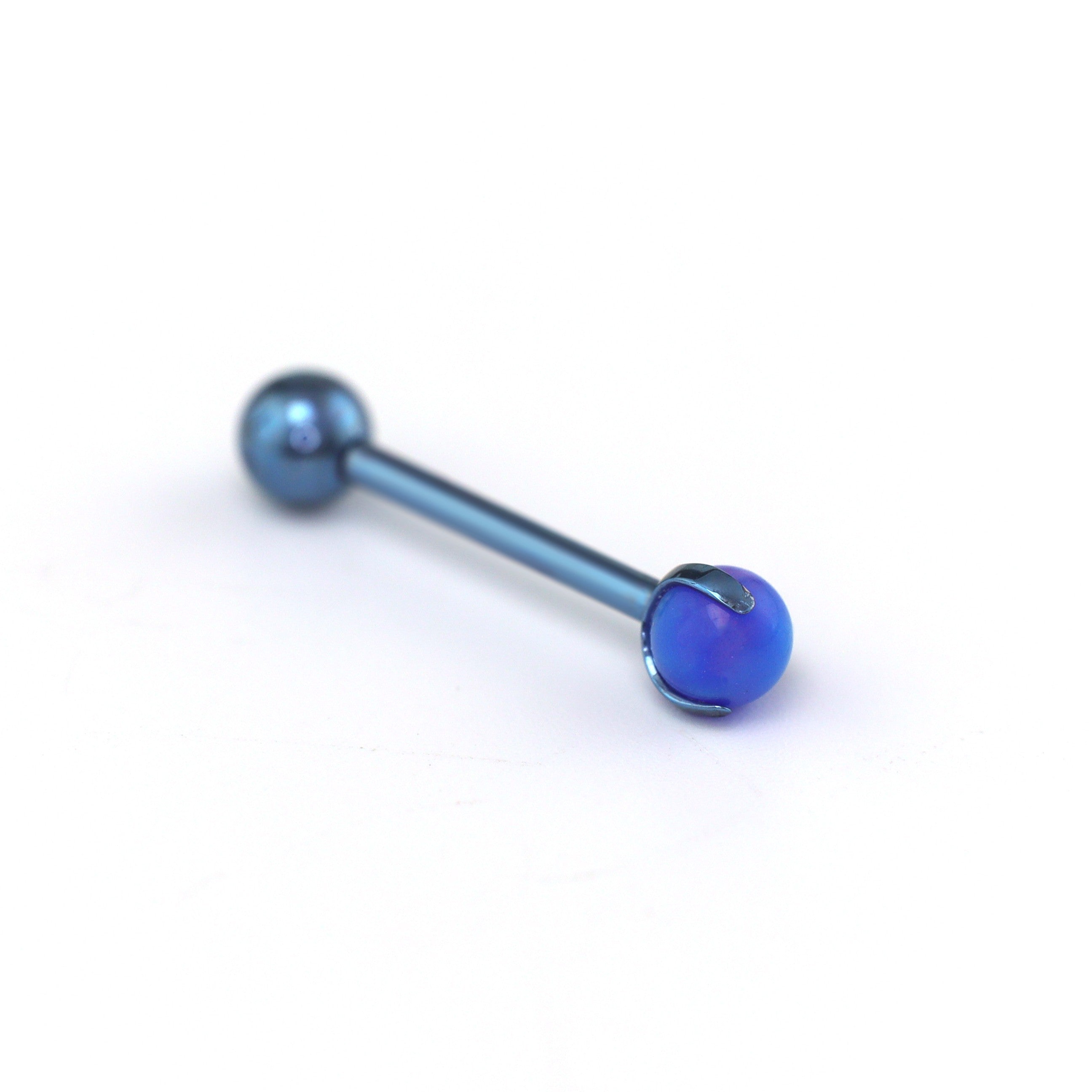 Claw Opal Internally Threaded Titanium Barbell Tongue Stud