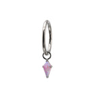 Opal Rhombic Pendant Titanium Segment Hoop