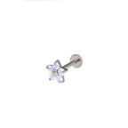 Opal Cherry Blossom Titanium Ear Studs