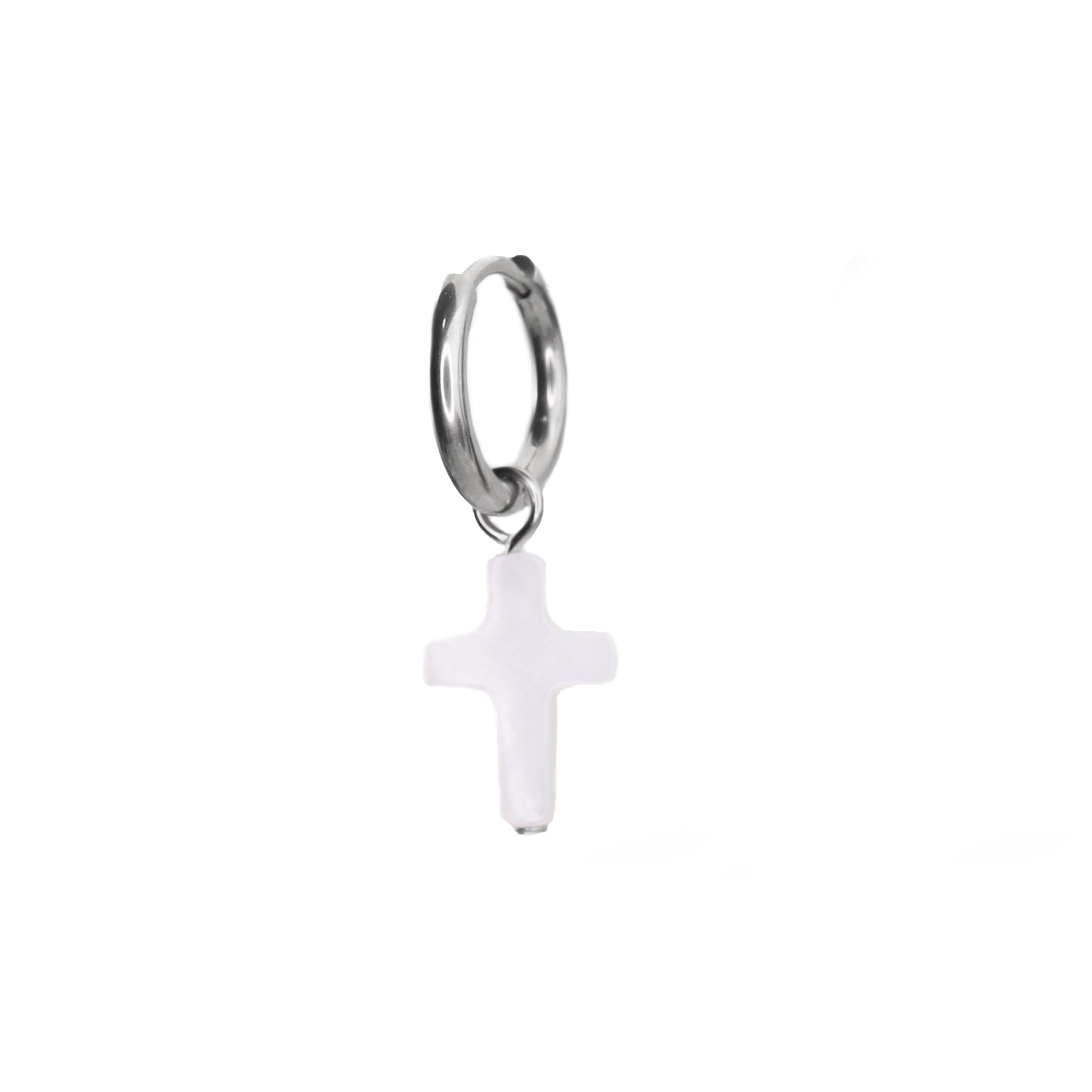 Resin Cross Pendant stainless steel Earrings