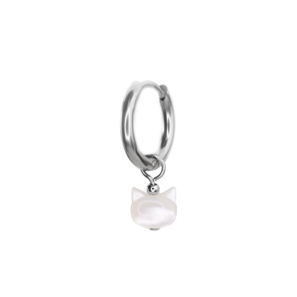 PAIR OF  Cute Cat stainless steel Earrings