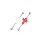 3D Crucifix Resin Stainless Steel Industrial Barbell