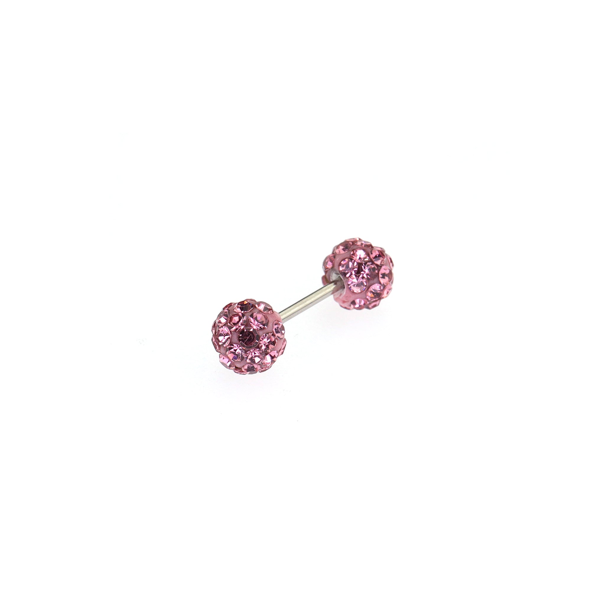 Double Full-CZ Ball Thin Gauge stainless steel Ear Studs