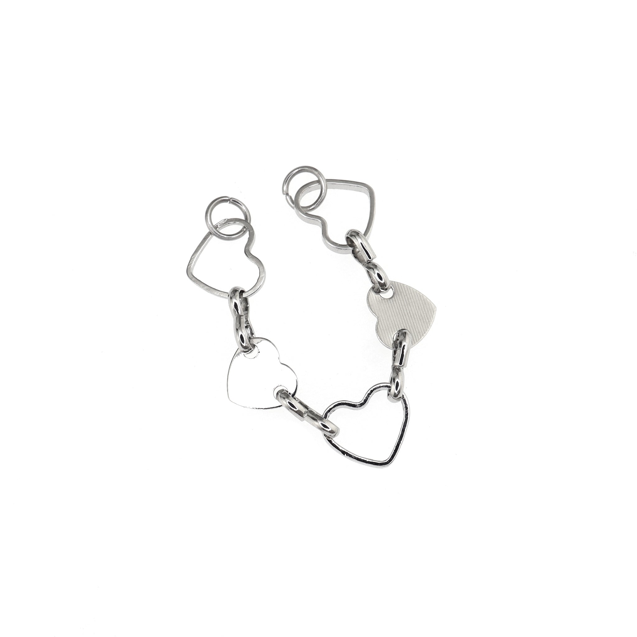 Openwork Heart Ear Chain