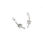 3D Silver Butterfly Ear Chain