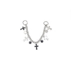 Metal Cross Ear Chain
