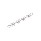 White CZ Butterfly Ear Chain