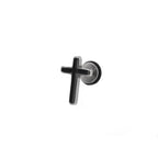 Gothic Cross Spike Externally Threaded Stainless Steel Ear Studs