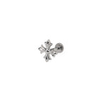 Engraved Chrome Hearts Style Cross Titanium Ear Studs