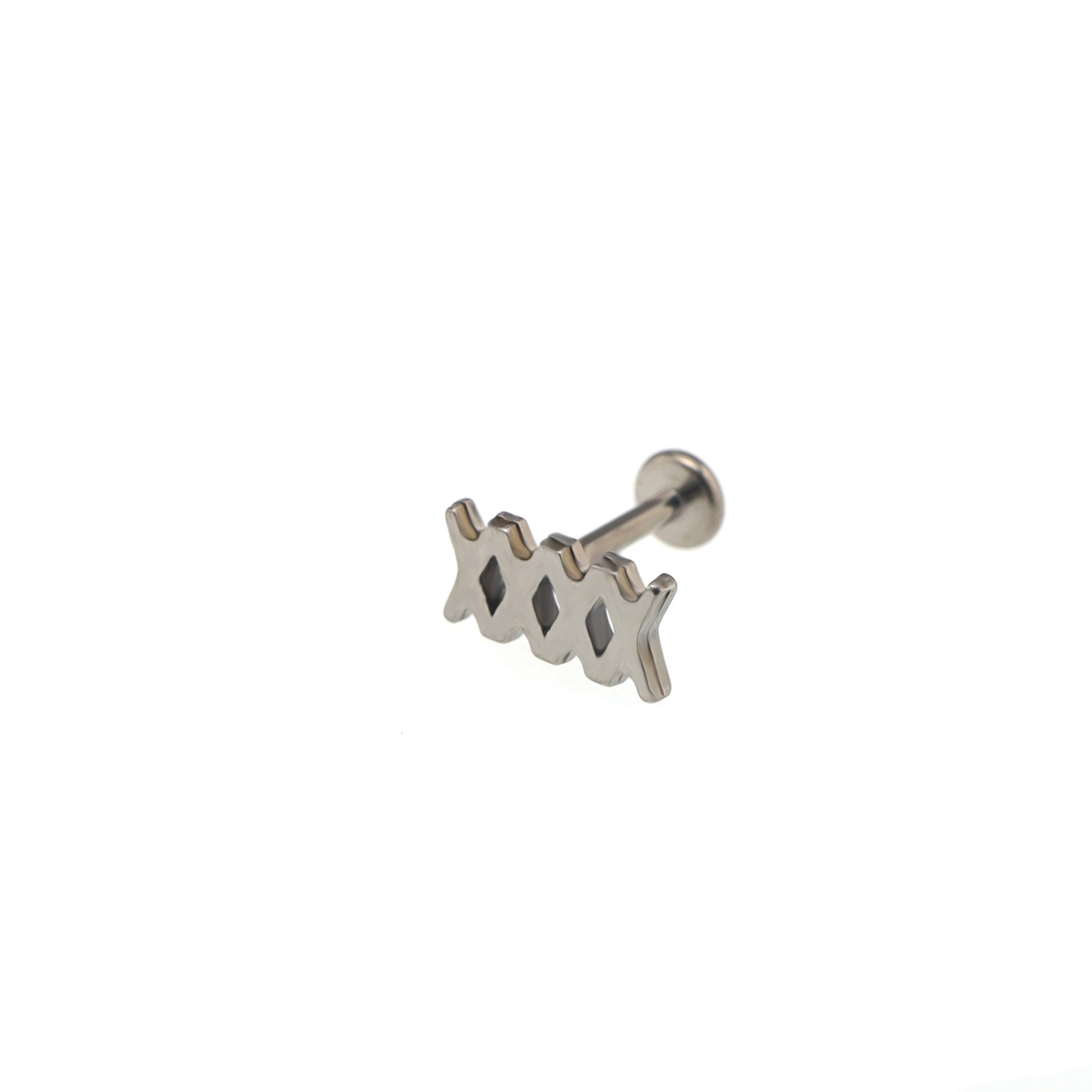 Bandage Bow CZ Titanium Ear Studs