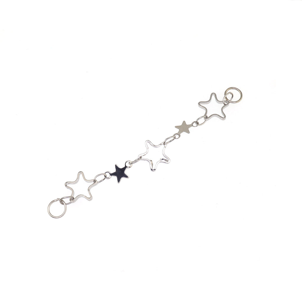 Openwork Pentagram Ear Chain