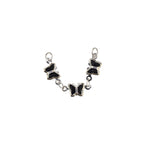 Black Oil Slick Gothic Butterfly Earring Set