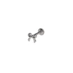 Mini Openwork Bow Titanium Ear Studs