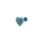 Openwork Spider Web Heart Titanium Ear Studs