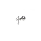 Mini Crystal Cross Titanium Ear Studs
