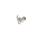 Crystal Spider Titanium Ear Studs