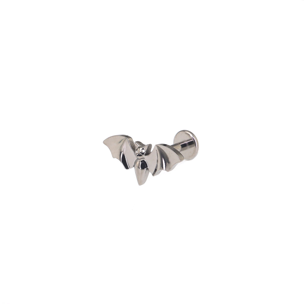 Mini Bat Internally Threaded Titanium Ear Studs