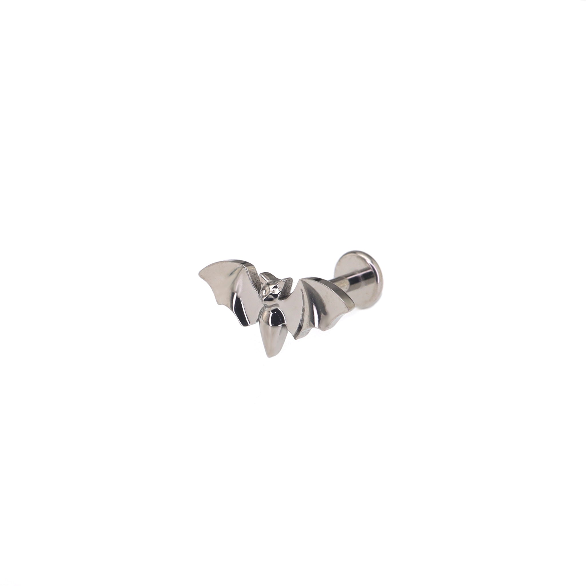 Mini Bat Internally Threaded Titanium Ear Studs