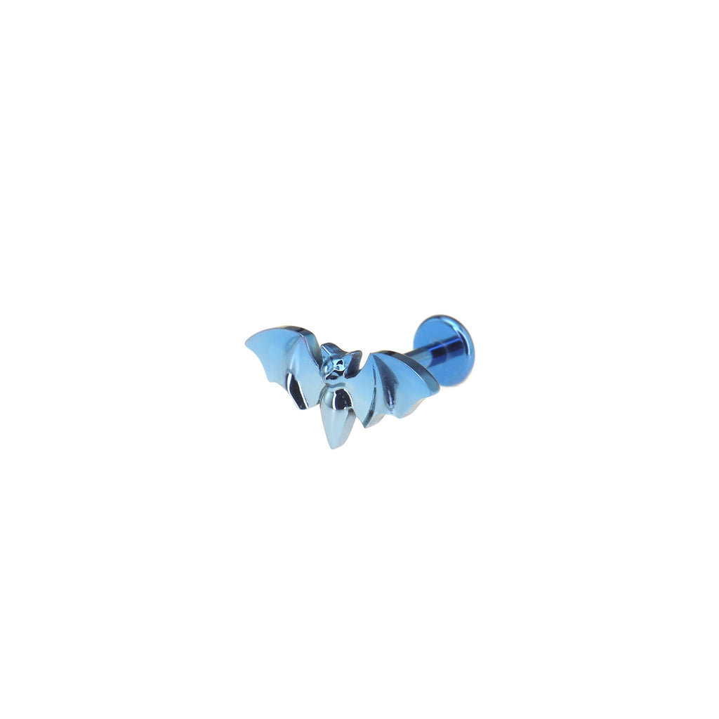 Mini Bat Internally Threaded Titanium Ear Studs
