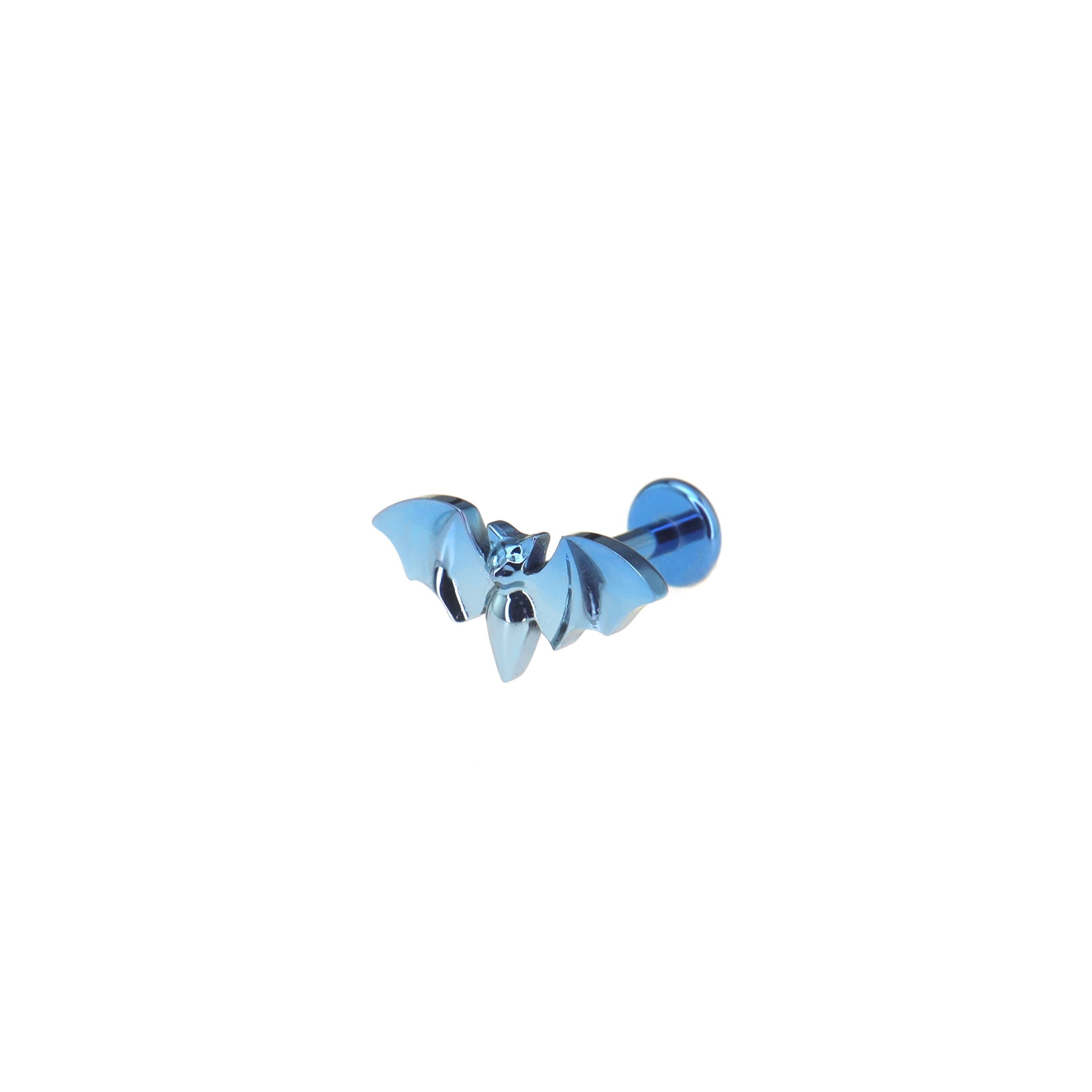 Mini Bat Internally Threaded Titanium Ear Studs