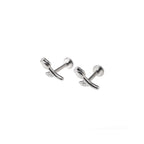 Tulip Internally Threaded Stainless Steel Ear Studs