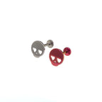 Sweetheart Skeleton Titanium Ear Studs