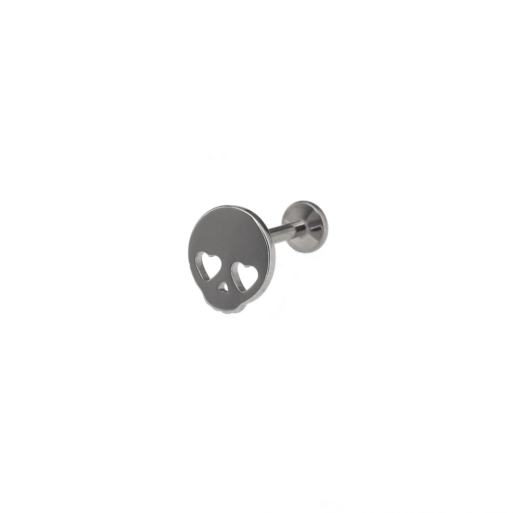 Sweetheart Skeleton Titanium Ear Studs