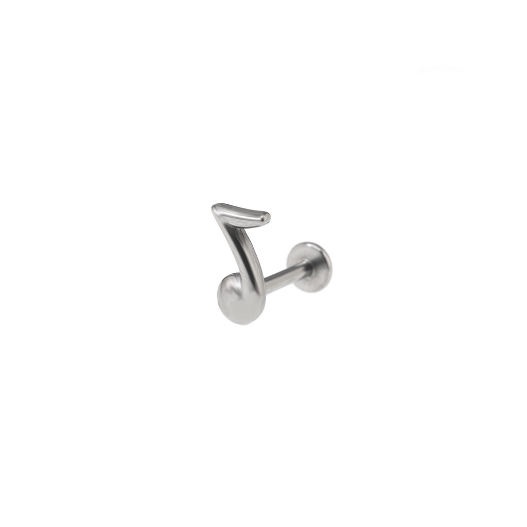 Music Note Series Internally Threaded Stainless Steel Ear Studs