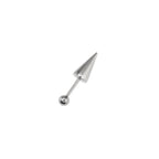 Spike Externally Threaded Stainless Steel Cartilage Stud