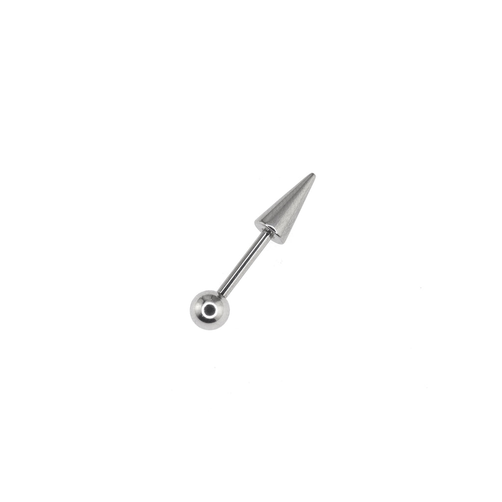 Spike Externally Threaded Stainless Steel Cartilage Stud