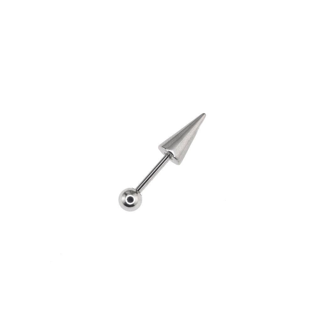 Spike Externally Threaded Stainless Steel Cartilage Stud